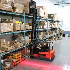 Wózek widłowy LED 1500 lumenów LED Czerwona strefa światła do magazynu